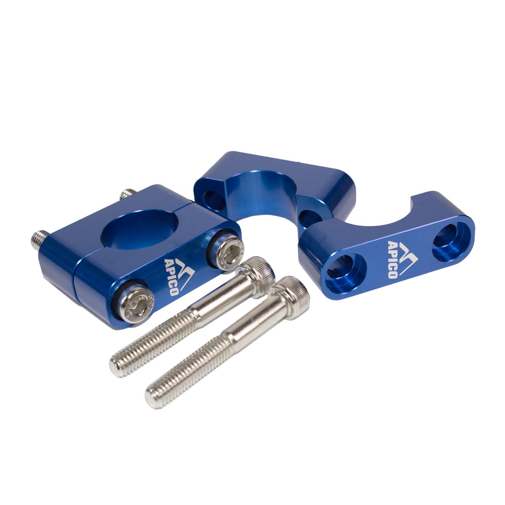 HANDLEBAR MOUNTING KIT TRIAL OVERSIZED BARS 28.6MM  BLUE